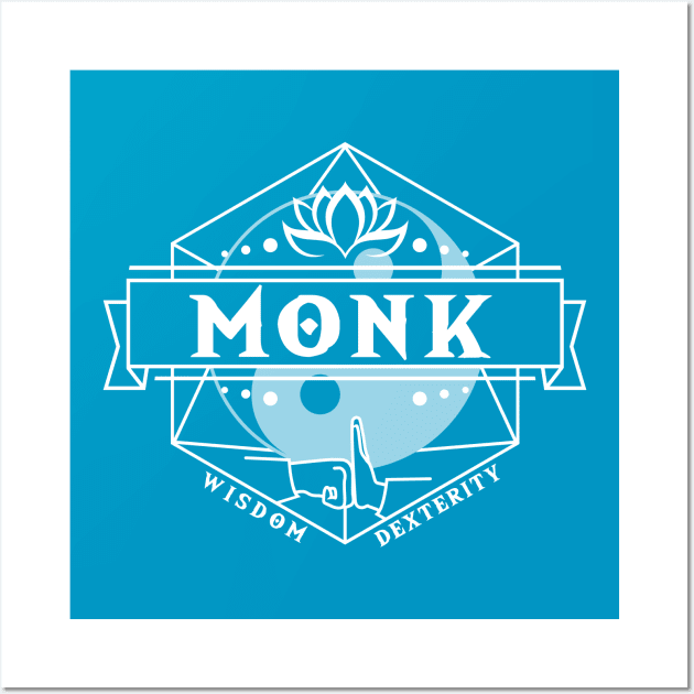 Monk (White) Wall Art by Moon Phoenix Crafts & Designs